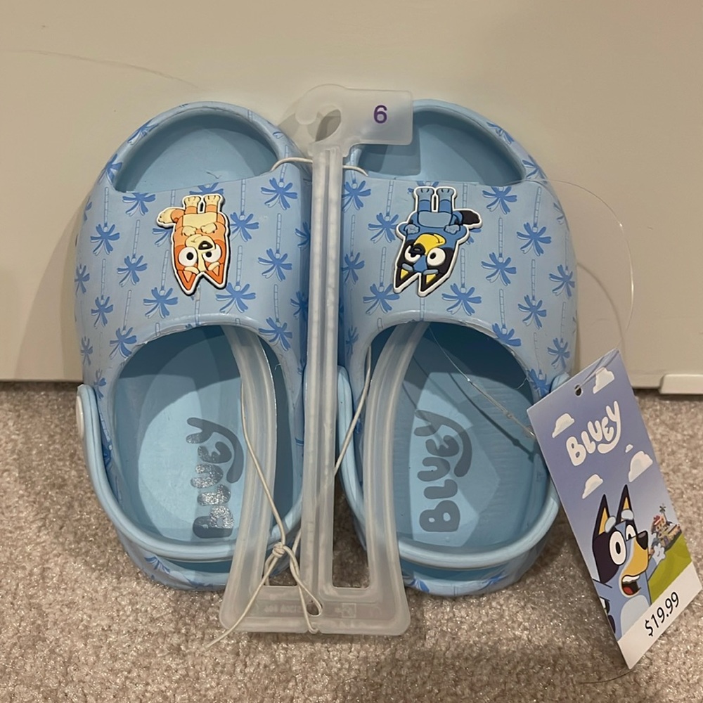 Bluey Toddler/ Baby Size 6  Sandals NWT